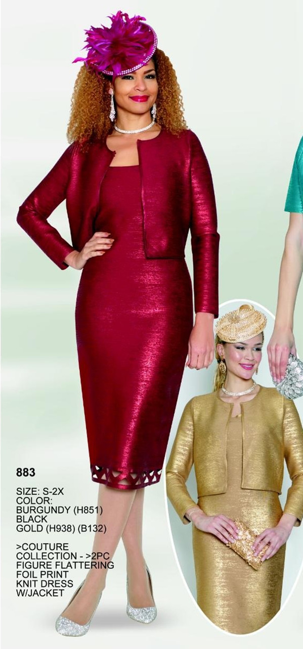 Lily Taylor Couture Designer Church Suit 883 – Women's Special Occasion Suit