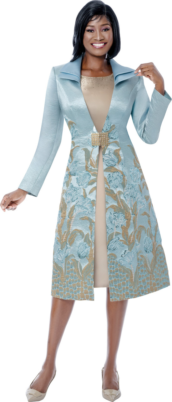 7266 2Pc Dress & Duster Jacket Set 7266 2Pc Dress & Duster Jacket Set