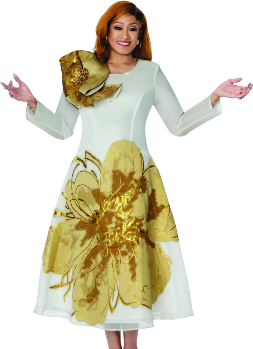 Dorinda Clark Cole 310171 Champagne Designer Church Suits