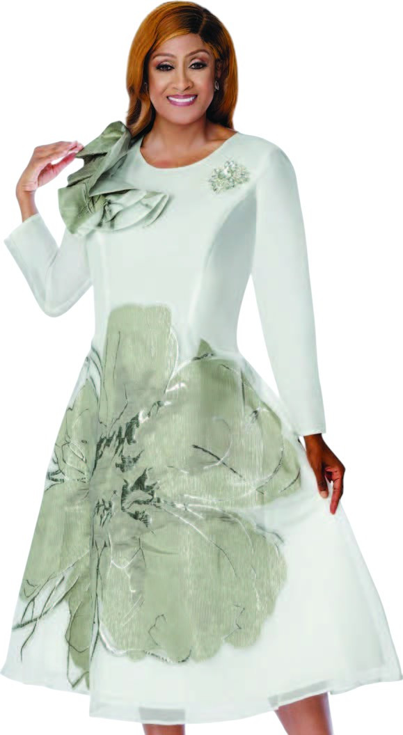 Dorinda Clark Cole 310171 Silver Designer Church Dresses – Elegant