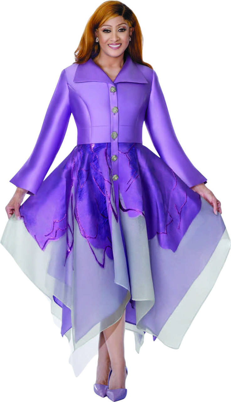 Dorinda Clark Cole DCC310301 Lilac Dress - 2026 Collection