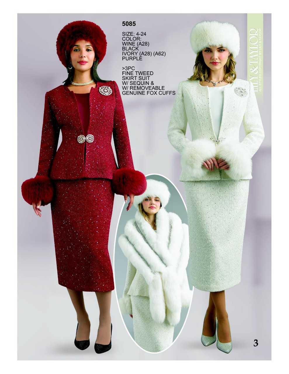 Lily Taylor Designer Church Suit 5085 – Women's Special Occasion Suit