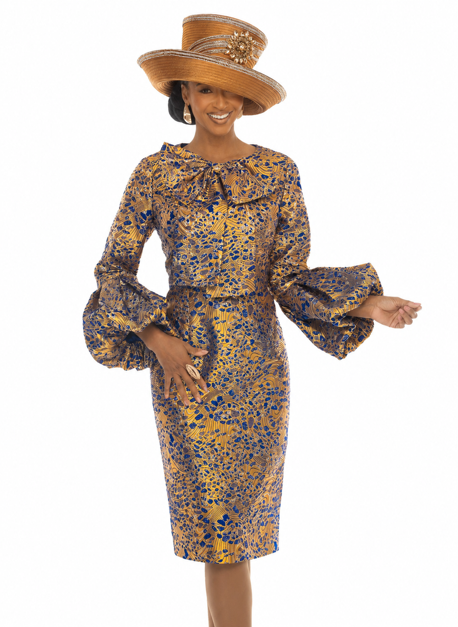 Lisa Rene 3399 Gold Dress