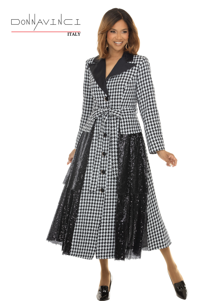 ladies church dress Diana Couture 8668-Black, Black / 22 Diana Couture Church Dress 8668 Lily And Taylor 4092-BLK First