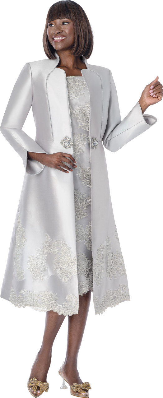 Terramina Women Church Suit 7383 Dress & Coat Set – Elegant