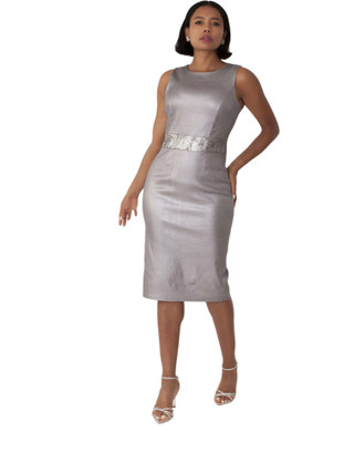 Tally Taylor Designer Church Suit 4859 Grey Silver Women's Special  Occasions Suit