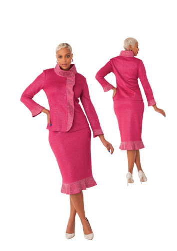 Liorah Knits 7300 Women 2Pc Skirt Set 