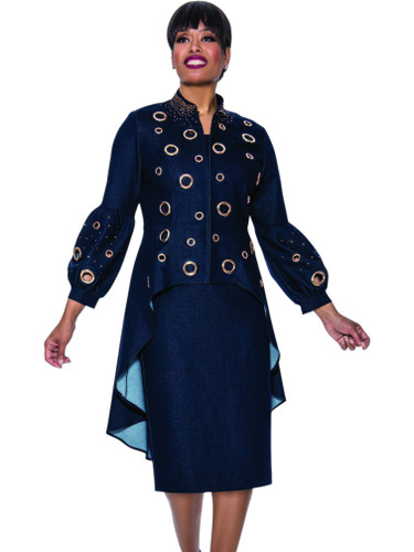 Devine Sport 63882 Denim 2Pc Skirt Set 