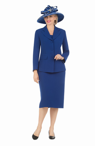 Giovanna 0655 Skirt Suit - Royal