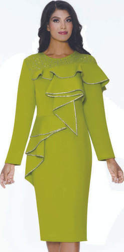 Stellar Looks SL600561 Dress- Grn