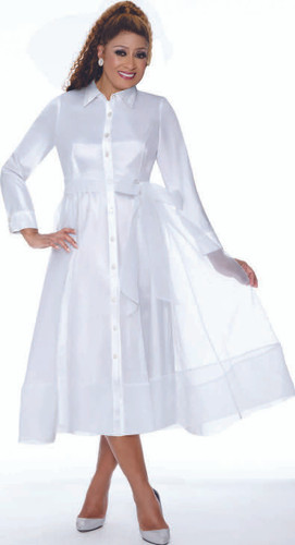 Dorinda Clark Cole DCC309501 Dress -White