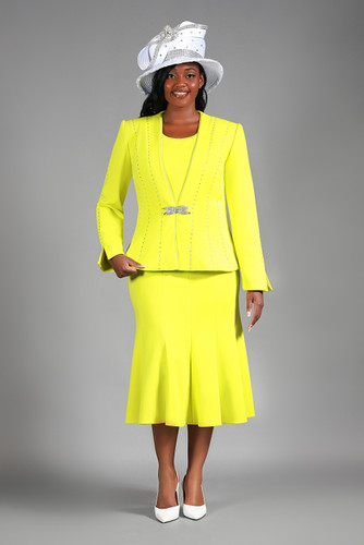 Giovanna G1225 3Pc Skirt Suit-Lemon