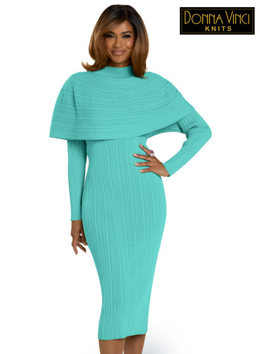 Donna Vinci Knit Designer Church Dress 13444 Mustard – Elegant