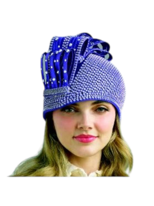 Lily Taylor H416 Ladies Brimless Rhinestone Hat