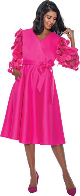 Nubiano Dresses DN921 Dress - Hot Pink