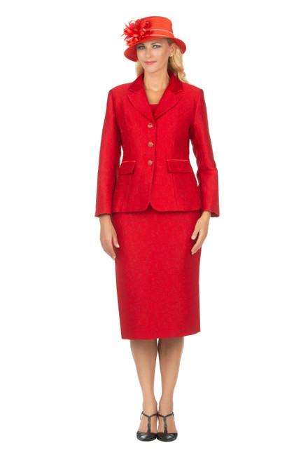 Giovanna G1121 Skirt Suit - Red