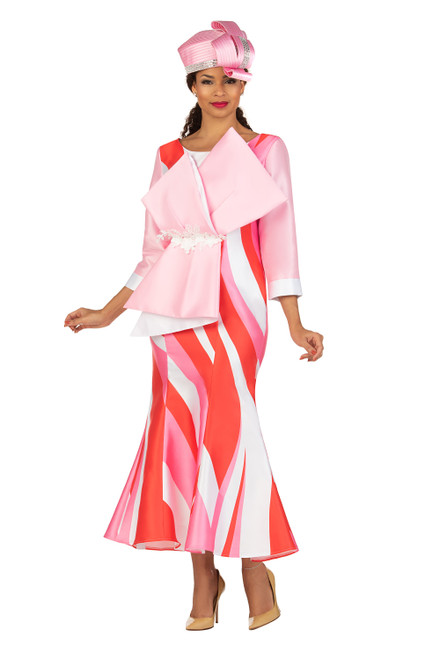 Giovanna D1592 Dress Suit - Hot Pink