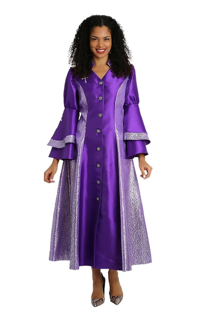 Diana 8147 Women Clergy Robe - Purple