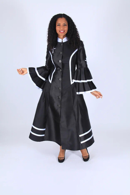 Diana 8708 Women Clergy Robe - BLK