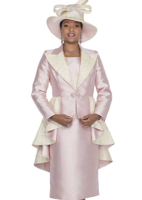 Champagne Italy 6013 3Pc Skirt Suit 