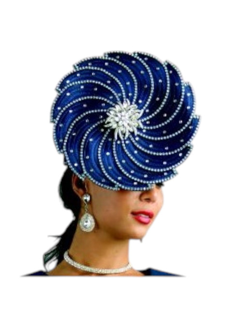 Lily and Taylor H131 Navy Hat