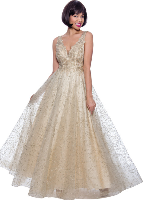 Annabelle 8781 Special Occasion Dress - Champagne