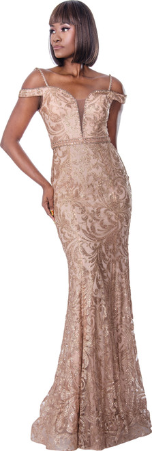 Annabelle 8877 Special Occasion Dress - Rose Gold