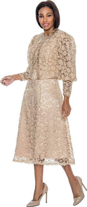 Terramina 7051 Dress Set - Gold