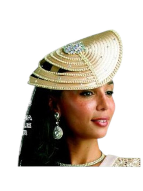 Lily and Taylor H627 Gold Fascinator