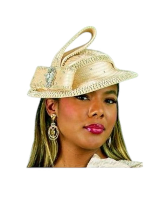 Lily Taylor H747 Gold Fascinator Hat