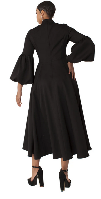 Tally Taylor 4846 Robe Dress -Black2