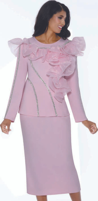 Pink: Stellar Looks 600542 pink pastel church dress – Spring 2025 collection

