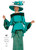 Elite Champagne 6167 Jacket/Skirt - Green

