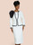 Donna Vinci 12218  white black church suit 
