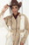 Luxe Moda LM-471 Khaki/Off-White Coat with Ruffle Hem –3
