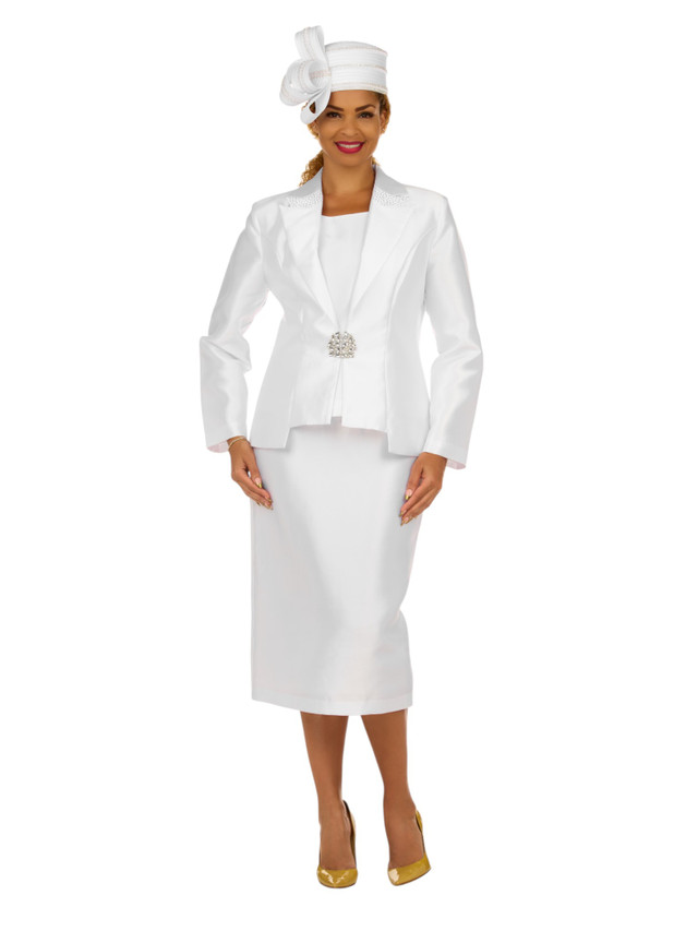 Giovanna Church Suit 0980-White