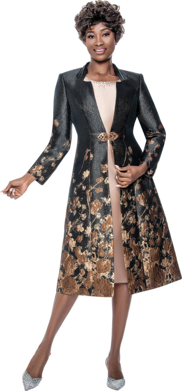 Terramina 7194 Long Jacket and  Dress set