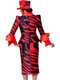 G401022 Bold Red & Black Church Suit-2