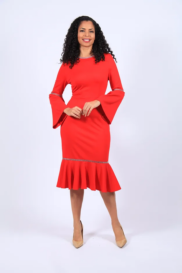 Diana Couture 8651 Dress - Red