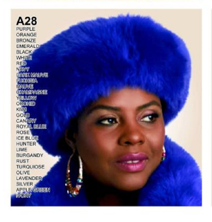 Lily and Taylor A28 Genuine Fox fur Headband