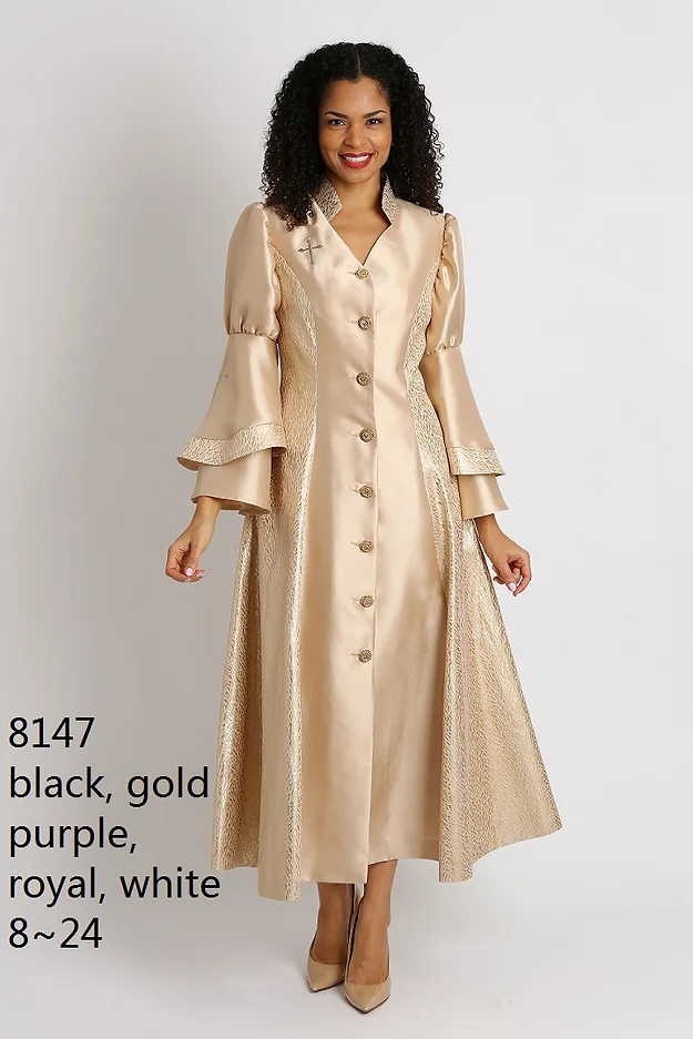 Elegance Fashions | Diana 8147 Women Clergy Robe - 4 Colors