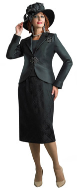 Elegance Fashions  Lily and Taylor 4631 3Pc Skirt Suit with