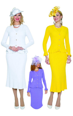 Lily Taylor Knit Designer Church Suit 864 – Women's Special