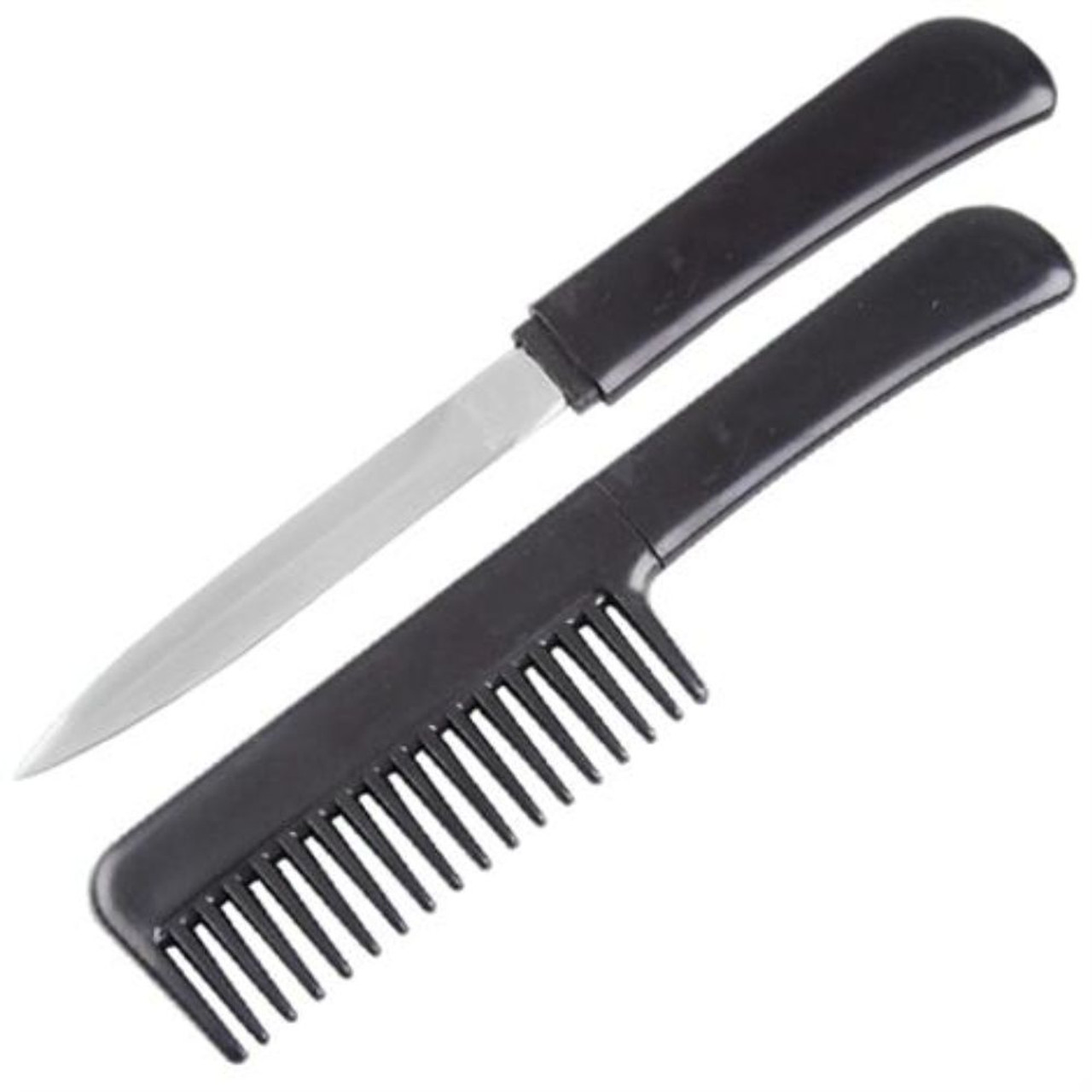 Black Stealth Self Defense Comb Knife