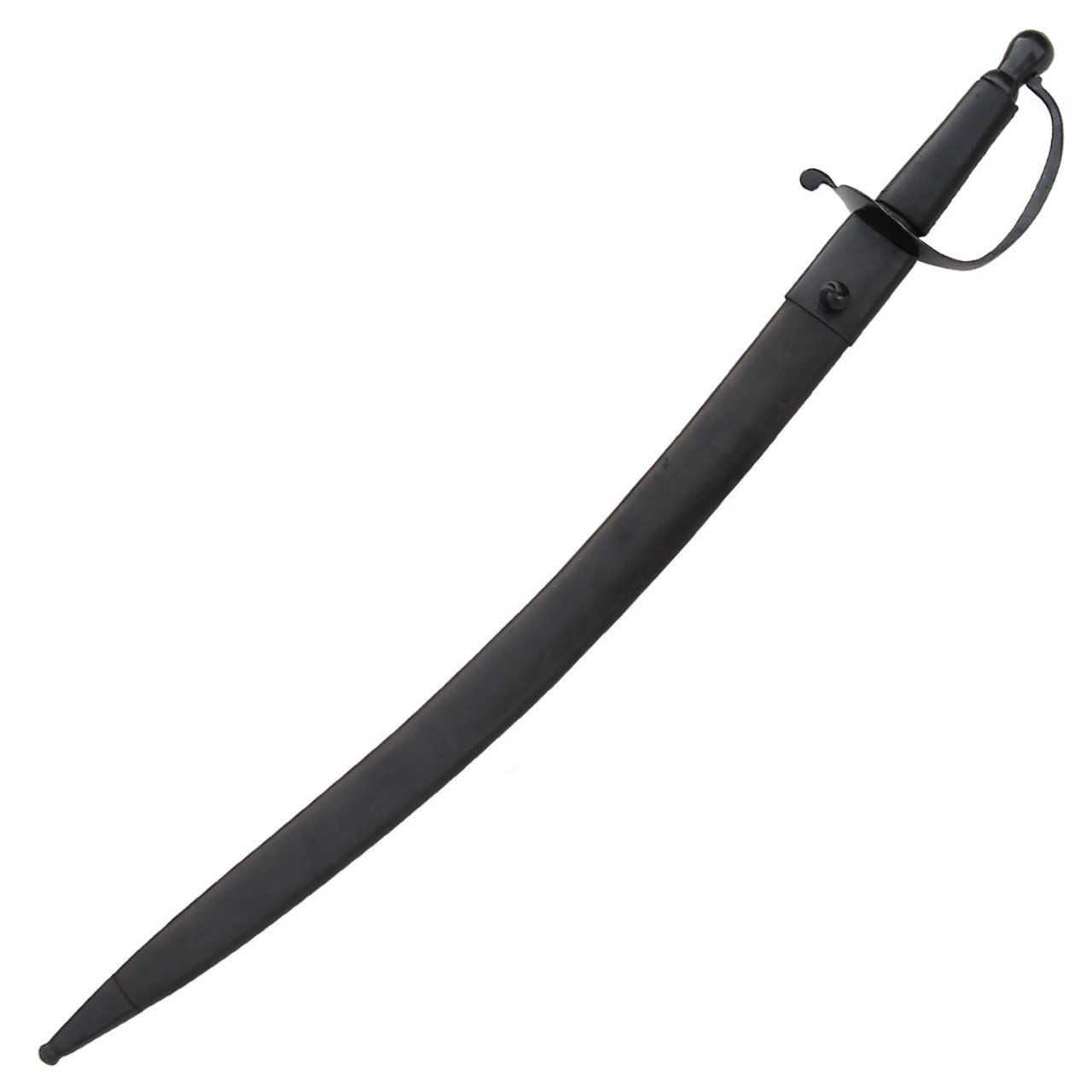 Wooden Caribbean Pirate Cutlass Sword Prop Black in Los Angeles Store