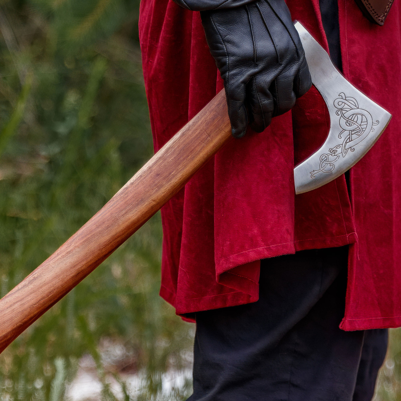 Warrior Shield Maiden Norse Viking Battle Axe – Plain Sheesham Handle