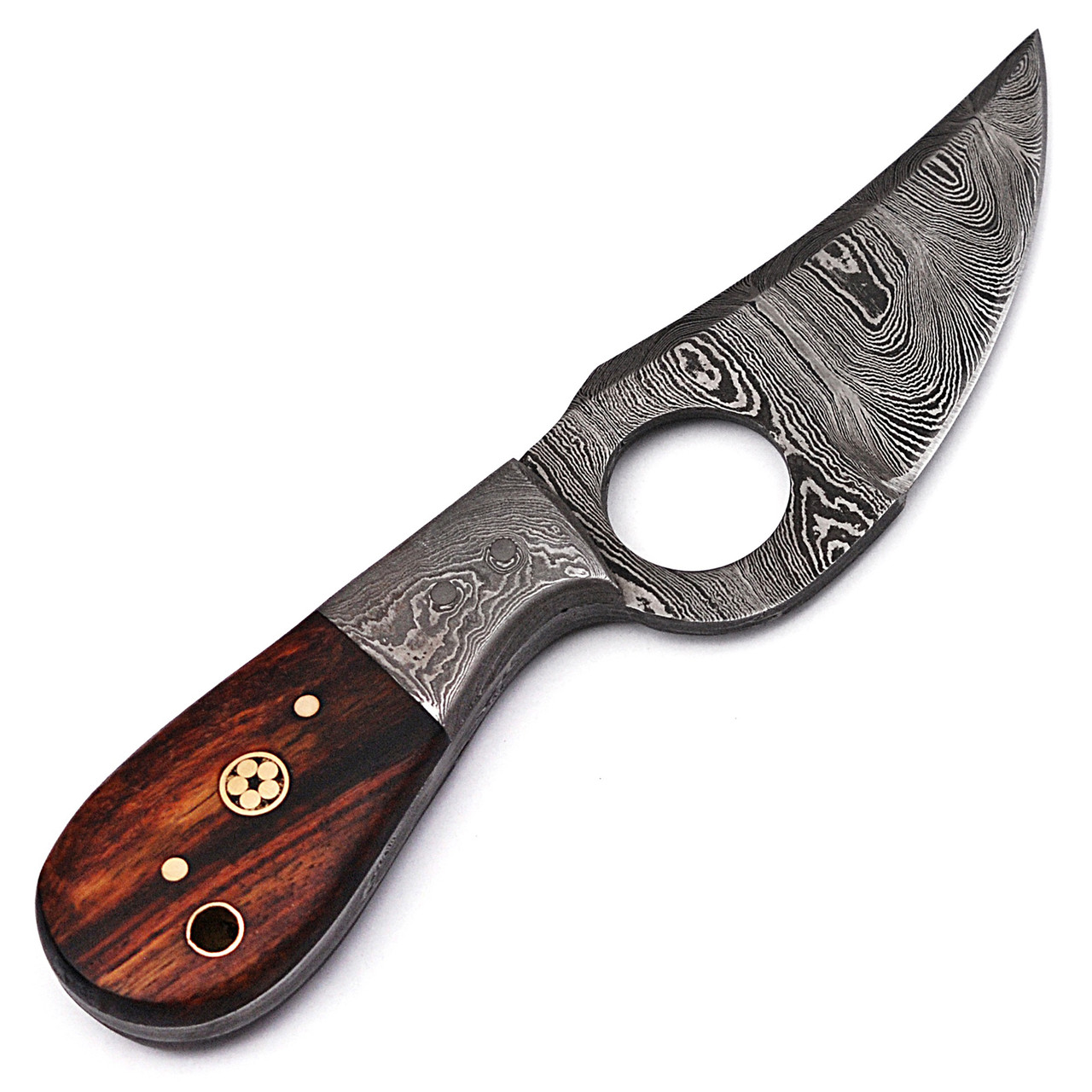 Forged Feather Build your Own DIY Unique Pattern Damascus Steel Hunting  Skinner Knife Blade and Tang