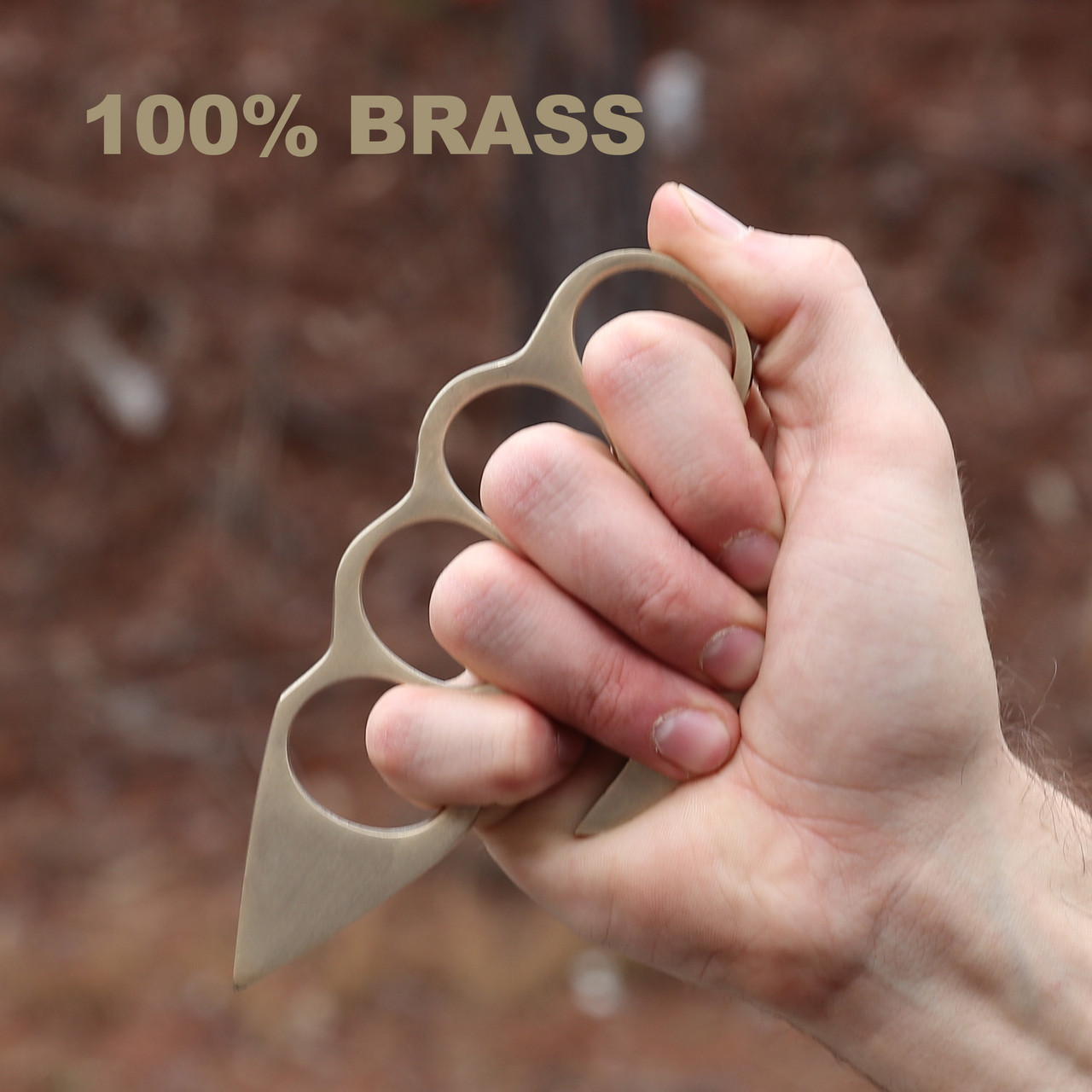 Fisticuffs 100% Solid Brass Classic Knuckle Duster Novelty Paper