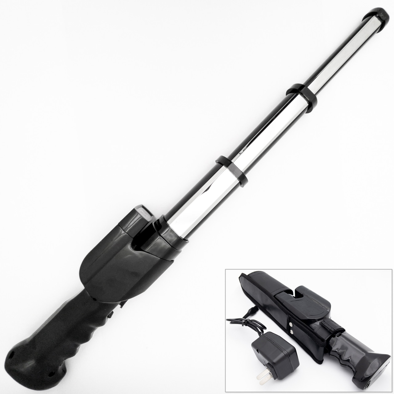 Energized Defender Baton with Stun Gun | 800Kv Rechargeable