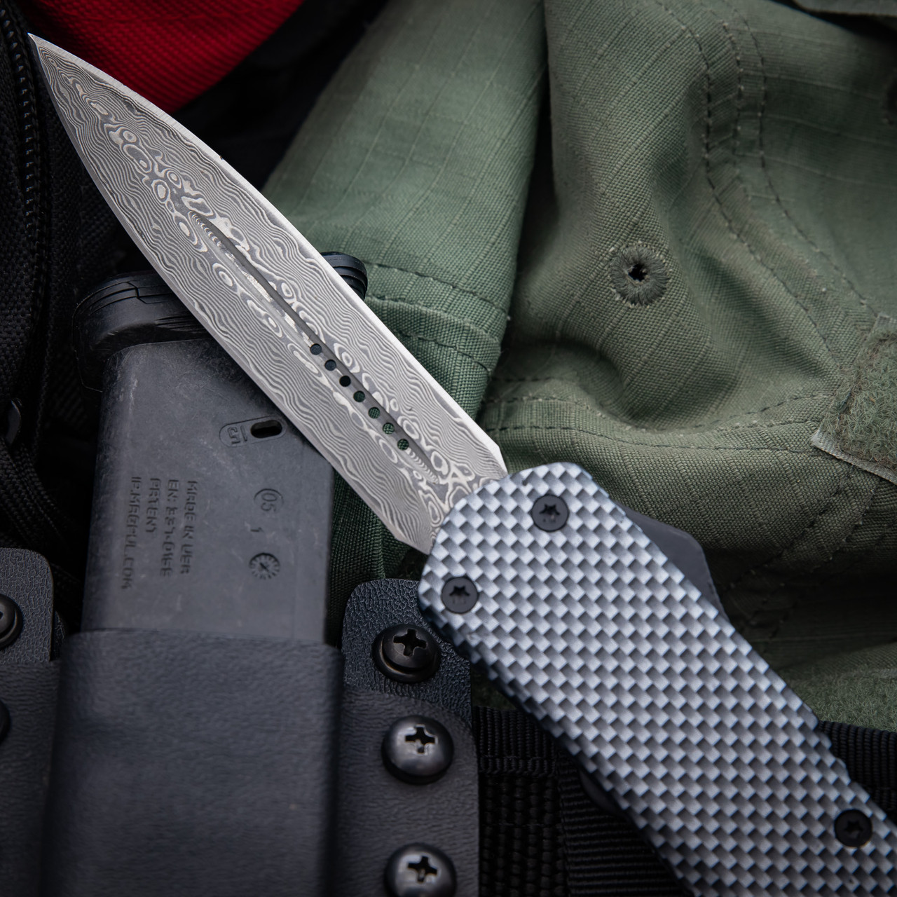 Buy Damascus Ghost Tanto OTF Knife